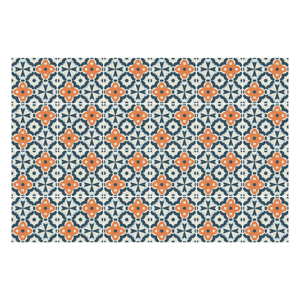 Autocolante gresie Model floral