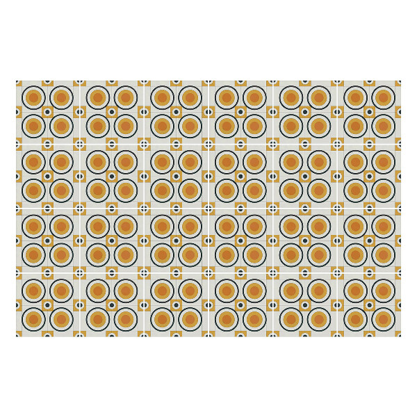 Autocolante gresie Motive rotunde