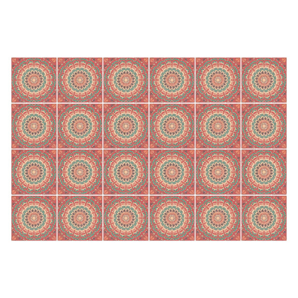 Autocolante pentru gresie Mandale pastelate