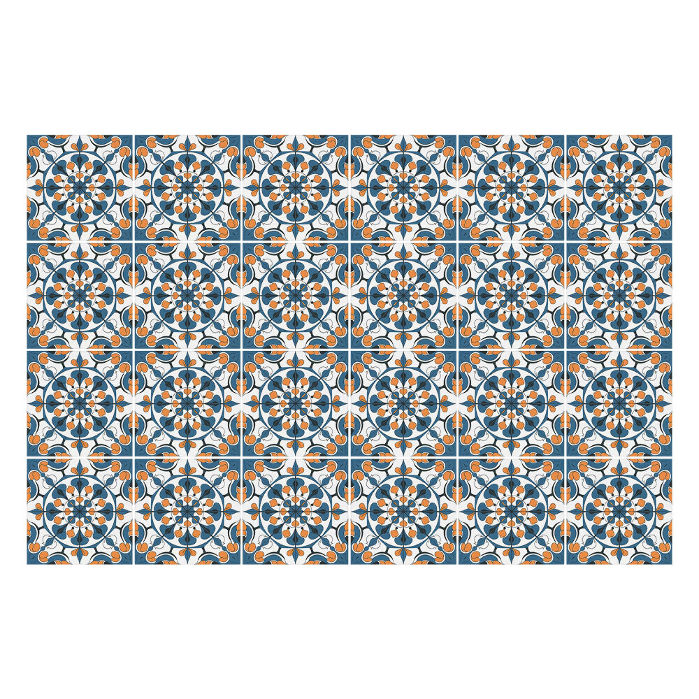 Autocolante gresie si faianta Design floral