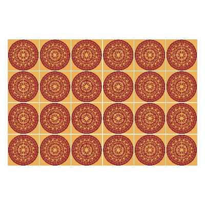 Autocolante gresie si faianta Mandale în cercuri