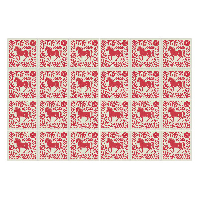 Autocolante pentru gresie Model popular cu cai