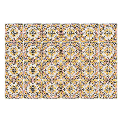 Autocolante gresie Ornamente florale într-o plasă