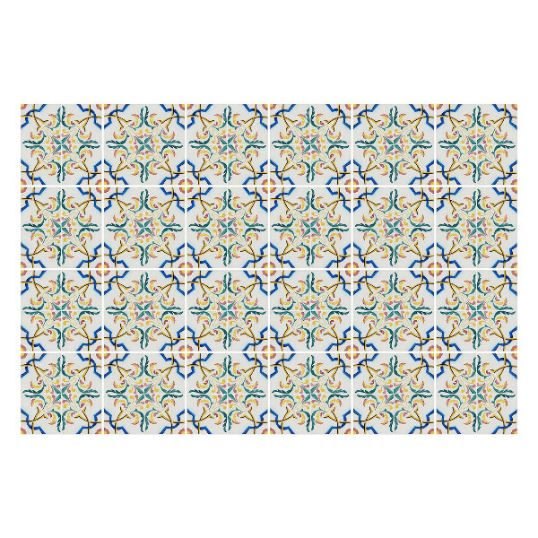 Autocolante gresie Ornamente florale în aranjament