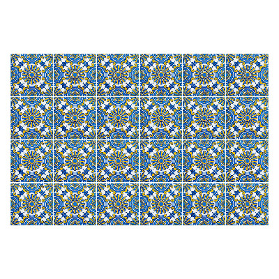 Autocolante gresie Flori bogat decorate