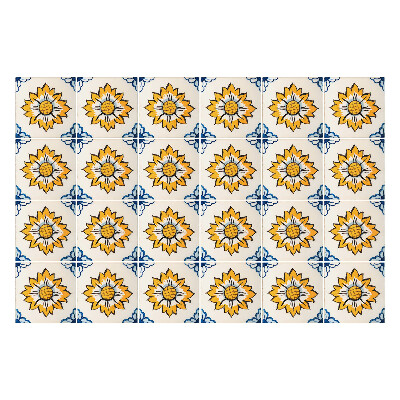 Autocolante pentru gresie Floarea soarelui retro