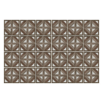 Autocolante gresie Motivul traversării scândurilor