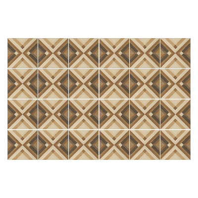 Autocolante gresie si faianta Romburi de lemn într-un aranjament