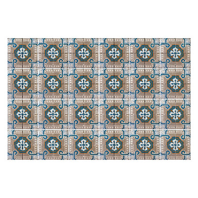 Autocolante pentru gresie Motive florale geometrice