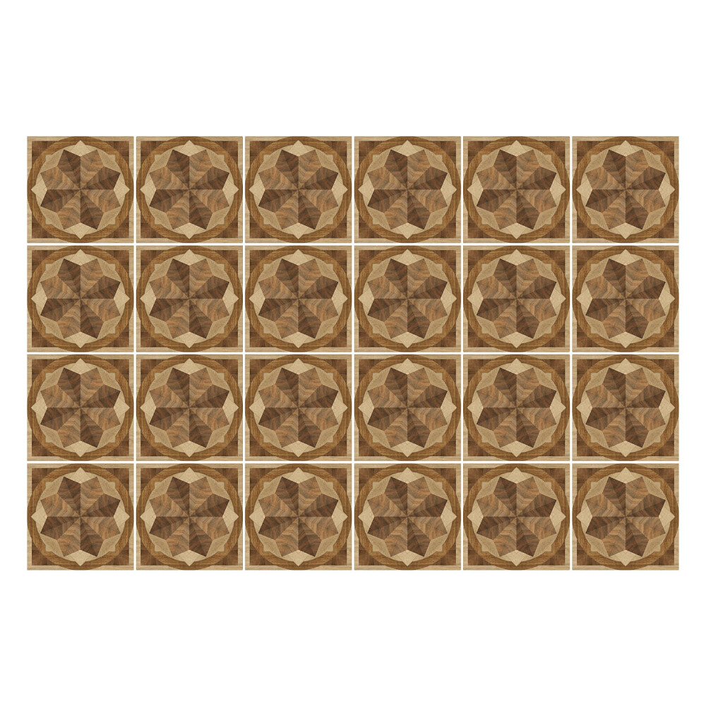 Autocolante pentru gresie Stele de lemn