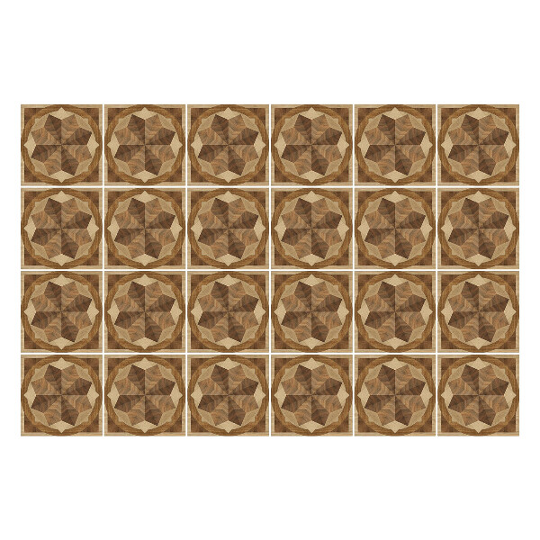 Autocolante pentru gresie Stele de lemn