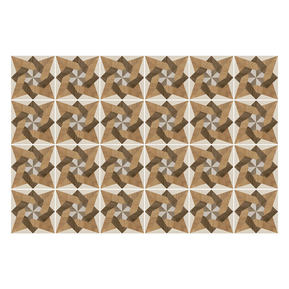 Autocolante pentru gresie Stele de lemn