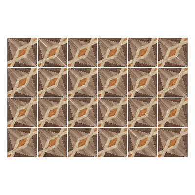 Autocolante gresie Geometria formelor din lemn