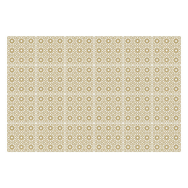 Autocolante gresie si faianta Motiv floral într-o plasă