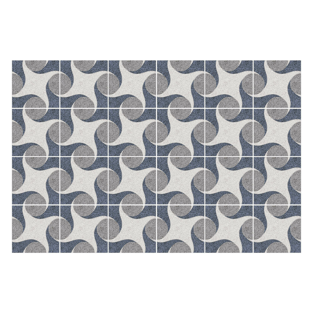 Autocolante gresie si faianta Forme ondulate