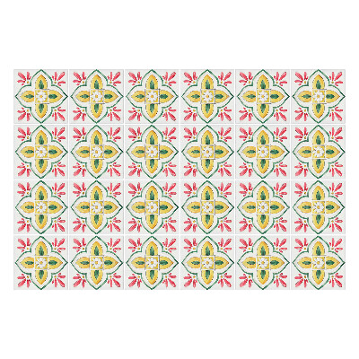 Autocolante gresie Ornamente florale în aranjament