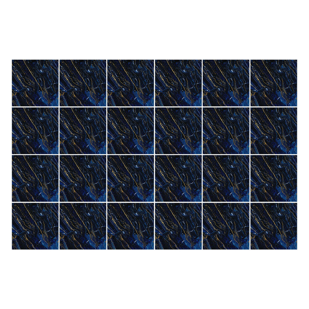 Autocolante gresie Marmură de cobalt închis