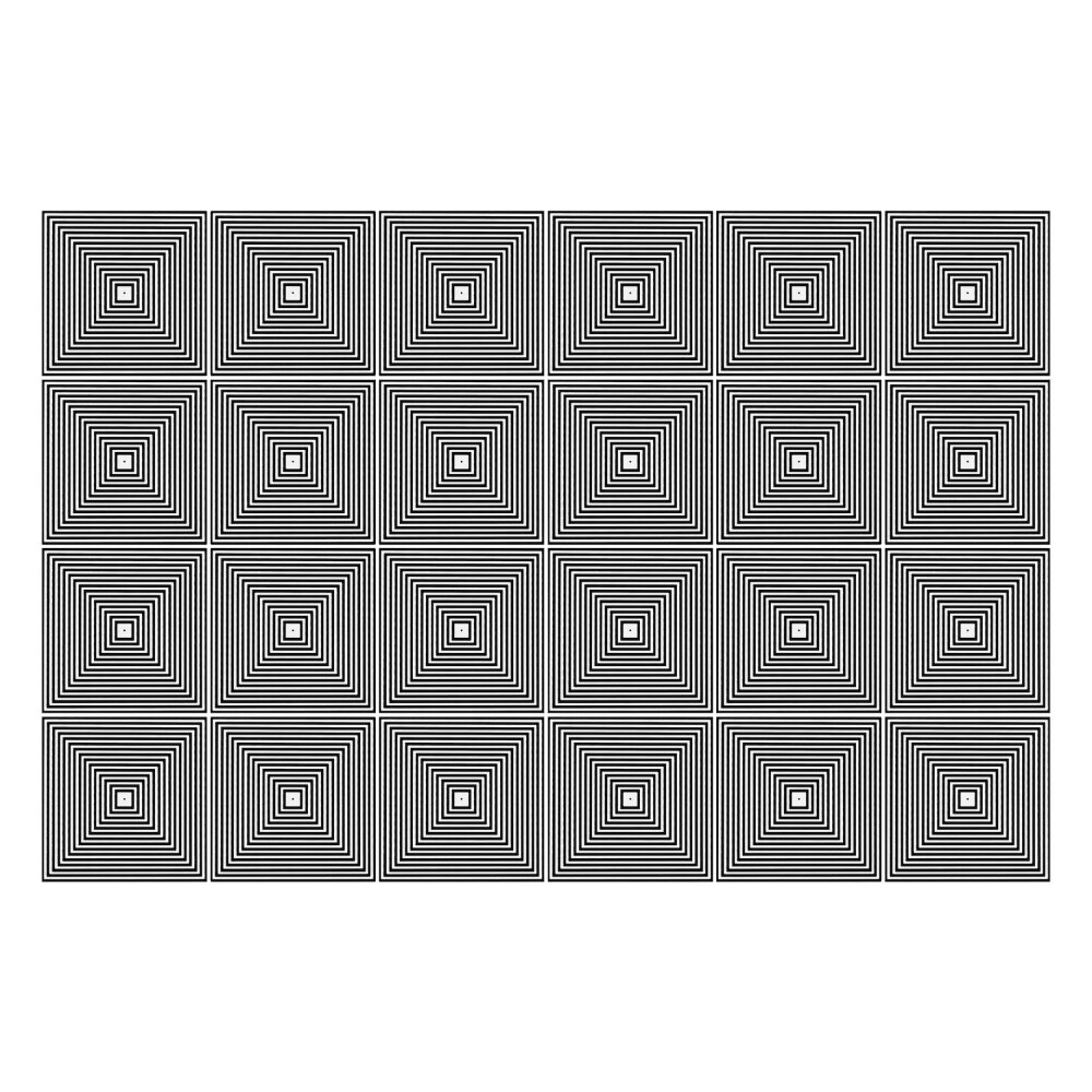 Autocolante gresie Pătrate concentrice