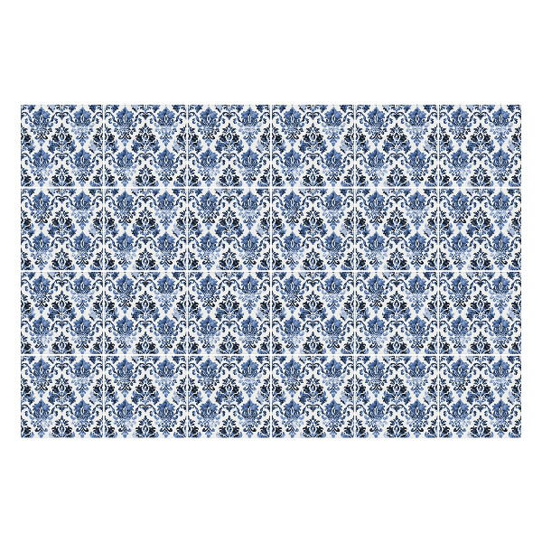Autocolante gresie Ornament floral clasic