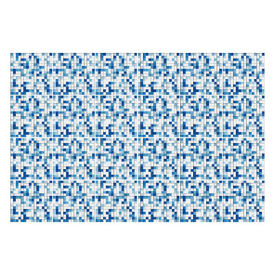 Autocolante pentru gresie Mozaic mic albastru