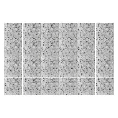 Autocolante pentru gresie Structuri hexagonale
