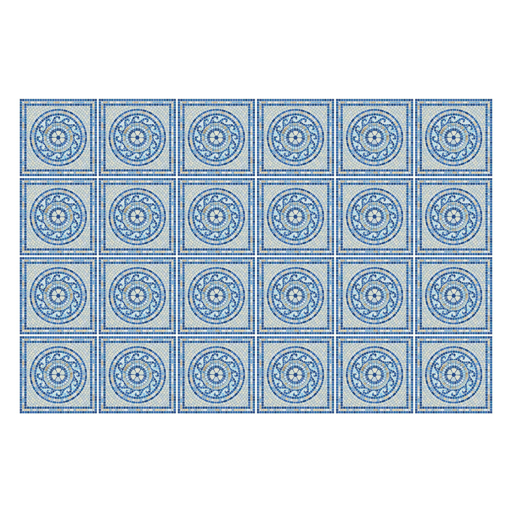 Autocolante gresie Cercuri geometrice într-o grilă