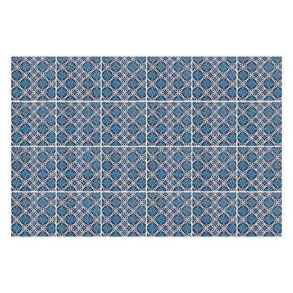 Autocolante pentru gresie Forme geometrice într-o grilă