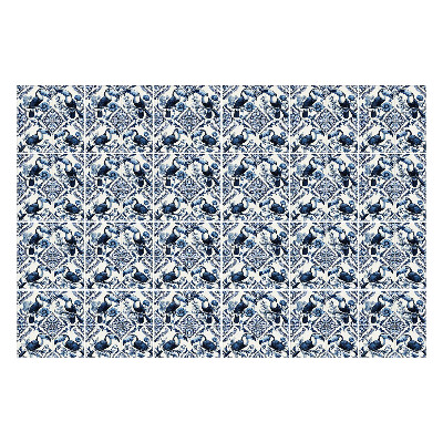 Autocolante pentru gresie Păsări și flori elegante