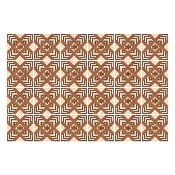 Autocolante pentru gresie Romburi geometrice cu rame