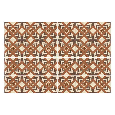 Autocolante pentru gresie Romburi geometrice cu rame