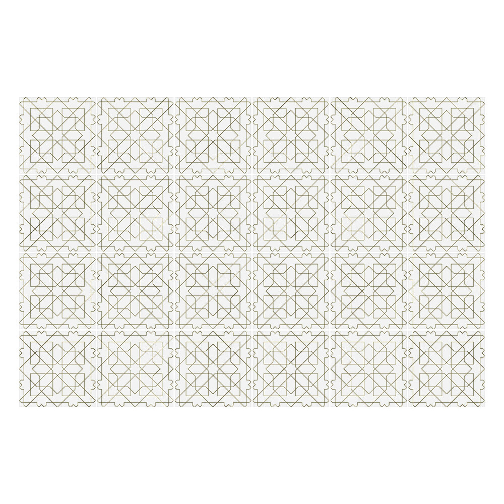 Autocolante pentru gresie Pătrate geometrice într-o grilă