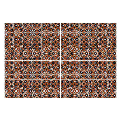 Autocolante gresie si faianta Romburi încrucișate cu detalii