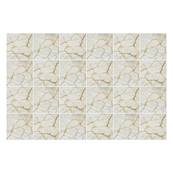 Autocolante pentru gresie Motiv elegant din marmură