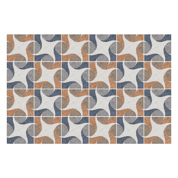 Autocolante pentru gresie Forme geometrice în aspect