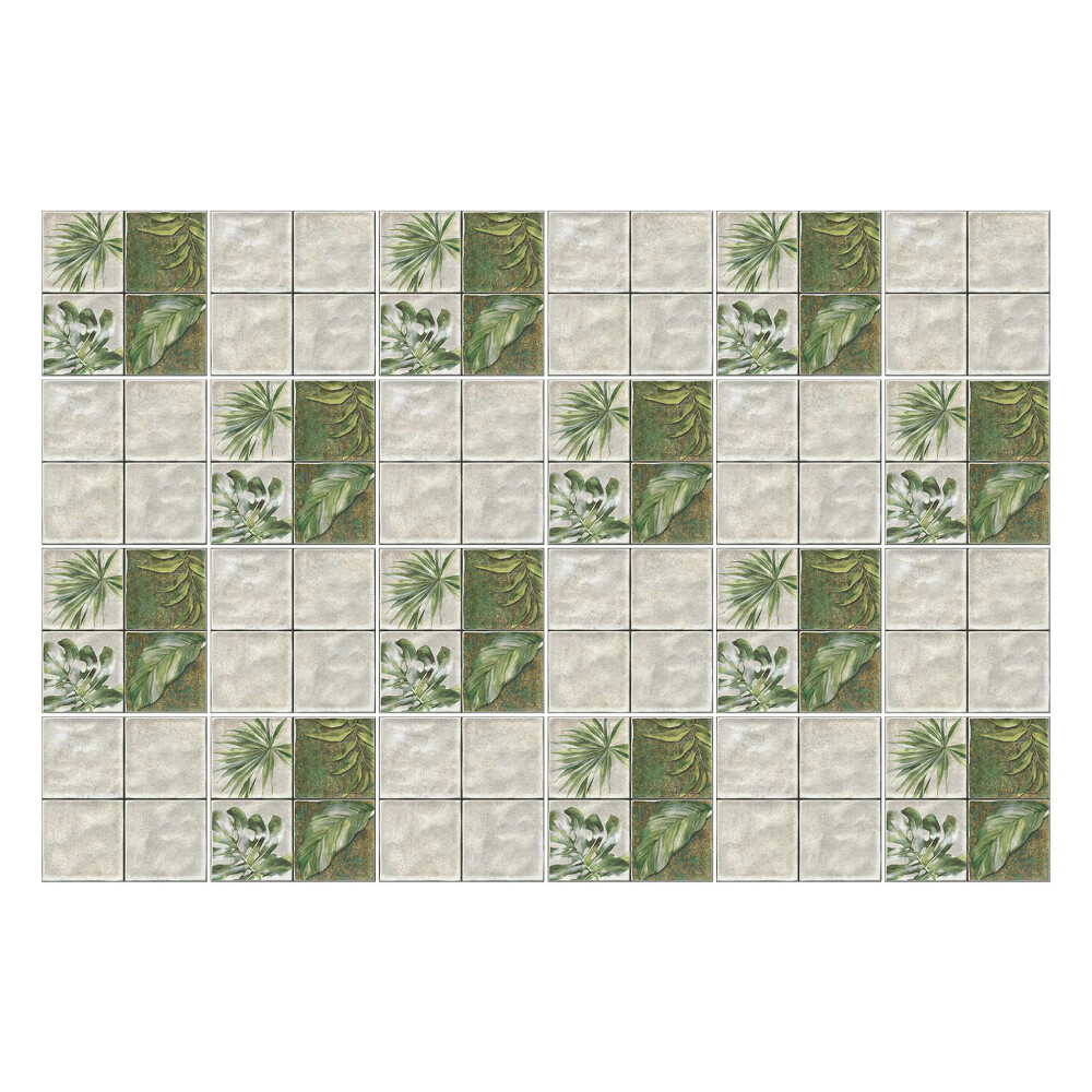 Autocolante gresie Frunze într-un aranjament cu gresie