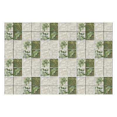 Autocolante gresie Frunze într-un aranjament cu gresie