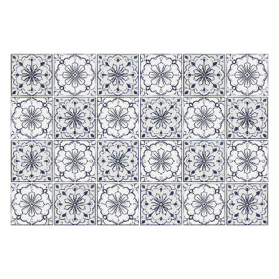 Autocolante gresie Ornamente florale în mozaic