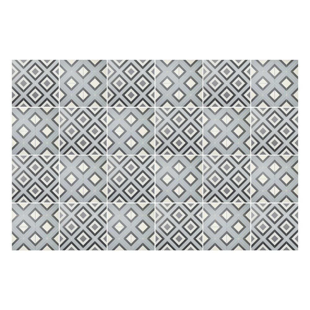 Autocolante gresie si faianta Romburi geometrice într-o grilă