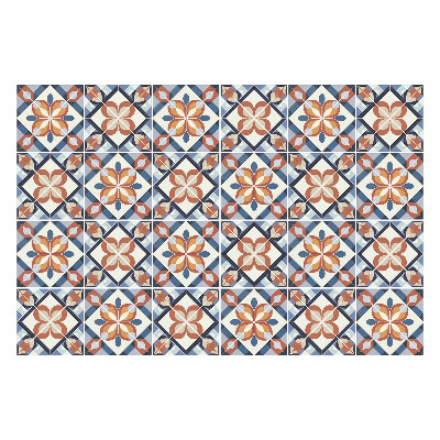 Autocolante gresie si faianta Motive florale într-o plasă