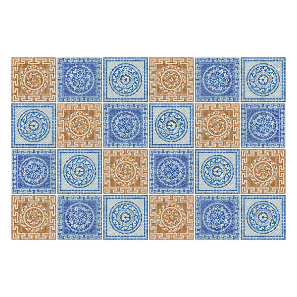 Autocolante gresie Dispunerea plăcilor antice