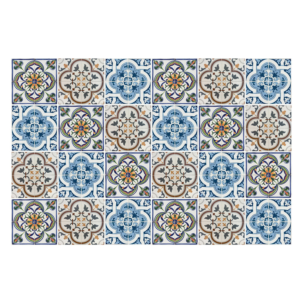 Autocolante gresie si faianta Ornamente florale în mozaic