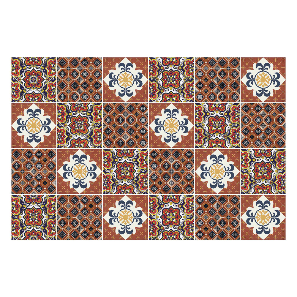 Autocolante pentru gresie Motive ceramice orientale