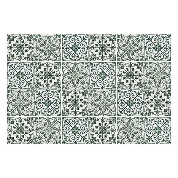 Autocolante pentru gresie Placi verzi cu modele