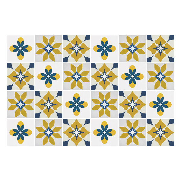 Autocolante gresie Mozaic floral