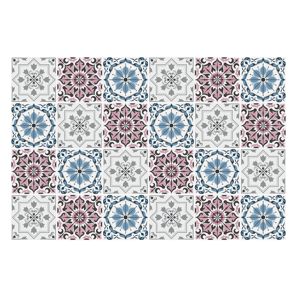 Autocolante gresie Placi colorate, elegante