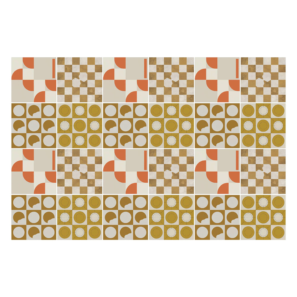 Autocolante pentru gresie Forme și figuri geometrice