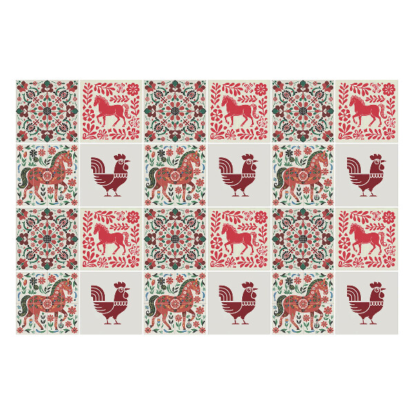 Autocolante gresie Motive populare animale