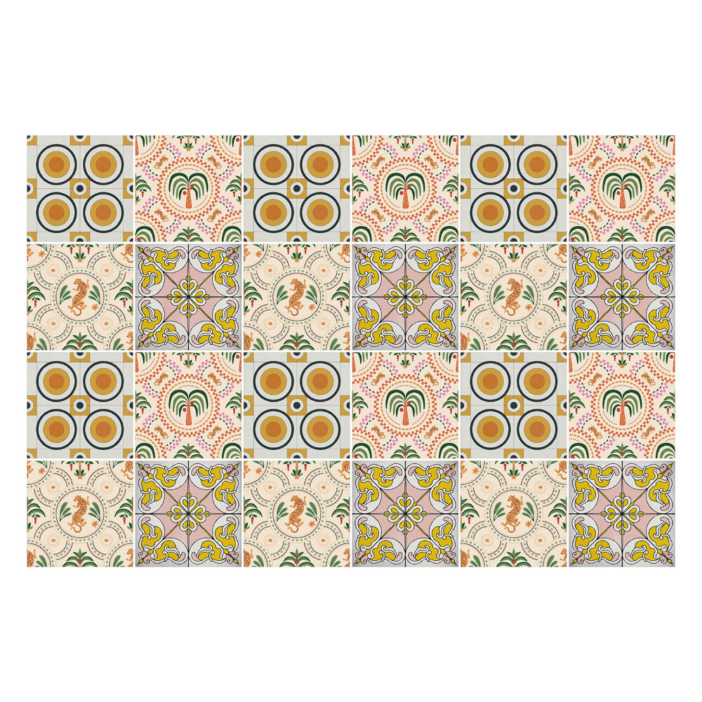 Autocolante gresie Design natural și geometrie