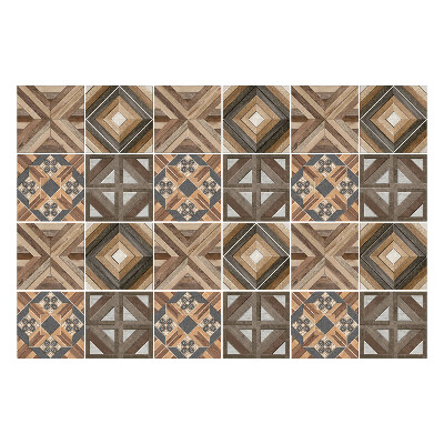 Autocolante gresie si faianta Aranjamente geometrice din lemn