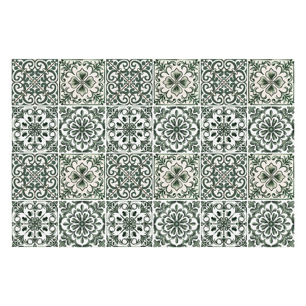 Autocolante gresie Ornamente florale într-o plasă